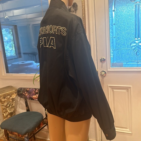 Unisex black with gold embroidery PIAA Racing designer Jacket/windbreaker. - Picture 2 of 9